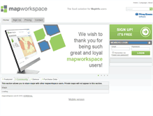 Tablet Screenshot of mapworkspace.com